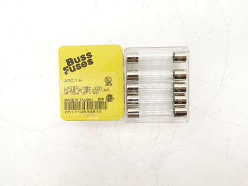 BUSSMANN AGC-1-R (SET OF 5) Fuse