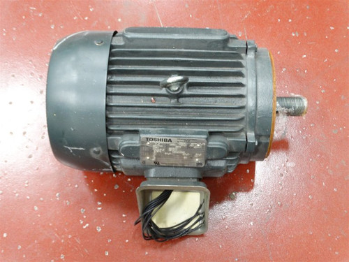 TOSHIBA BY754LC2USH01 3Ø INDUCTION MOTOR 7.5HP 1750RPM 230/460V 18.6/9.3A (65342 - USED)