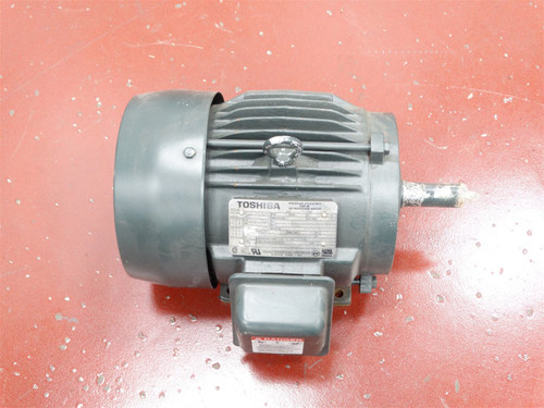 TOSHIBA B0034FLF2AMH03 MOTOR 3HP 3PH 230/460V 7.6/3.8A 1755RPM (63827 - USED)