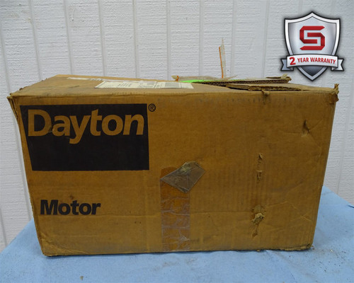 DAYTON 4LW80 WASHDOWN MOTOR 1.5HP 3PH 208-230/460V 60HZ 1725RPM (61881 - NEW)