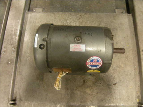 BALDOR MOTOR M3704 3HP 208-230/460V 10.2-9.6/4.6V 1140RPM 60HZ 3PH (5925 - USED)