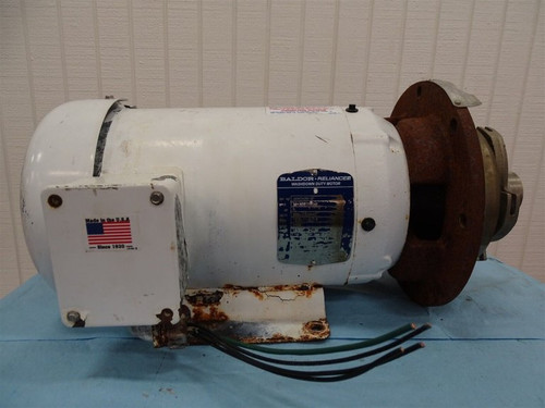 BALDOR JMWDM3613T MOTOR WITH AMPCO 1.5X1.25 ZC2 CENTRIFUGAL PUMP 5HP 3450RPM (31799 - USED)