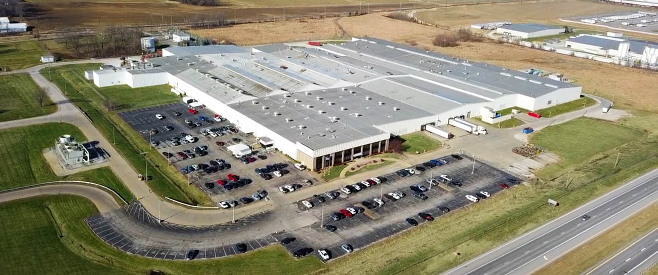 A bird's eye view of the SIGMA Surplus building.