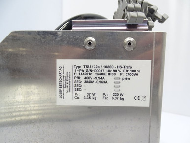 Josef Betschart TSU 132a/10860 Transformer