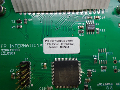 Fp International FP008002 Control Panel