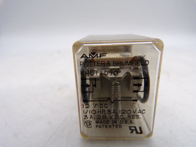 Conectividade TE/POTTER & BRUMFIELD KHAU-11D12-12 Relé de alimentação, DPDT, 12VDC, 5A, Plug in
