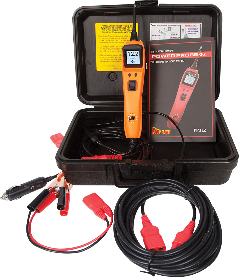 PG44 - PP3EZ KIT WITH EXTRA 20 FT. POWER CABLE EXTENSION, CIGARETTE LIGHTER  ADAPTER & CARRYING CASE (ORANGE)