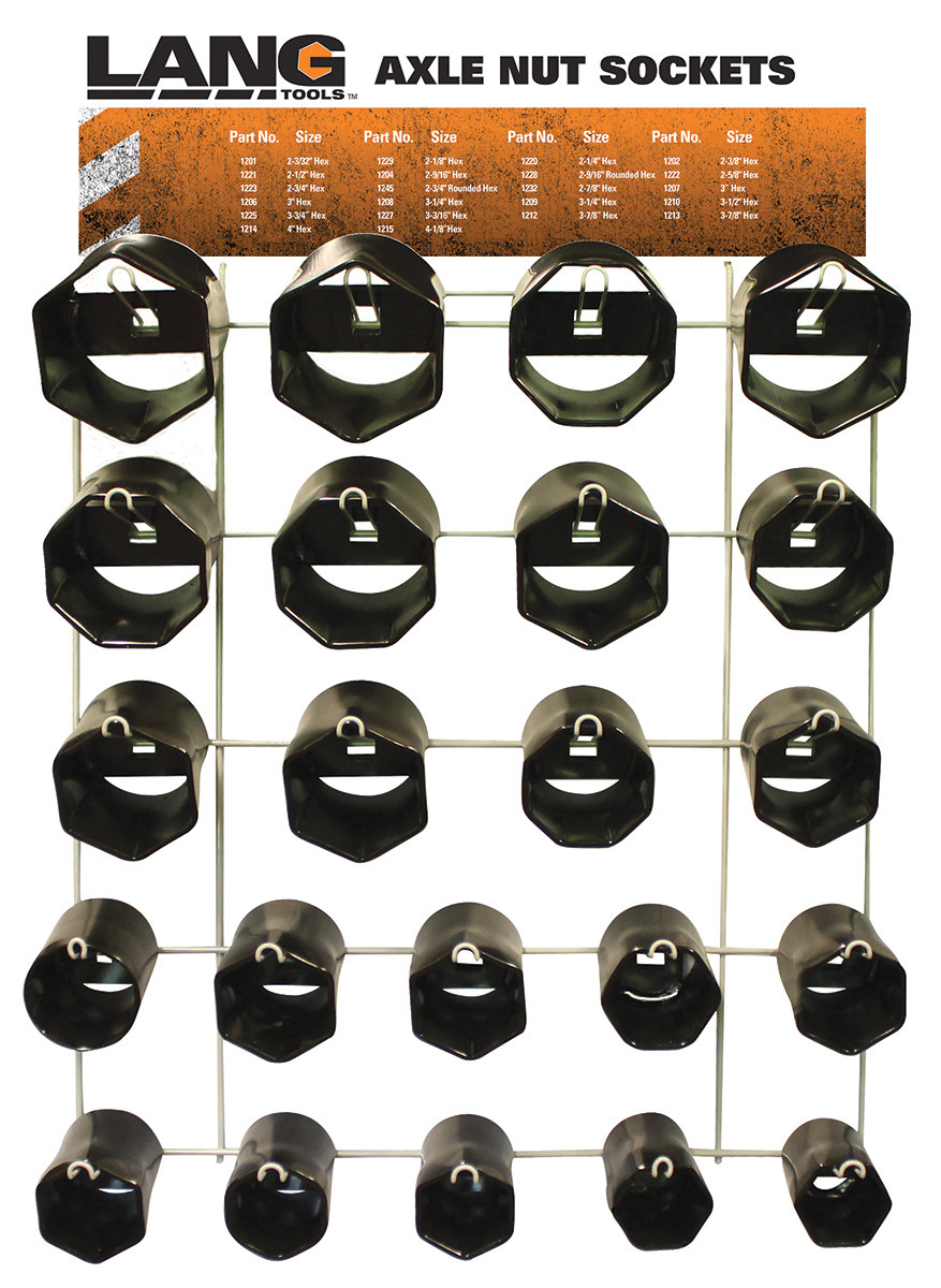 PG350 - 22-PC AXLE NUT SOCKETS DISPLAY - G2S TOBEQ Inc.