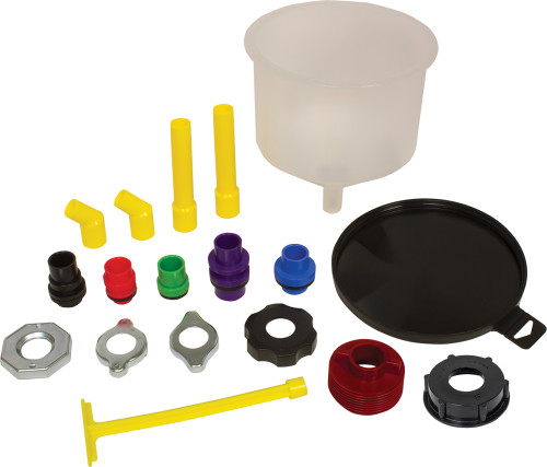 PG370 - 18-PC SPILL-FREE COOLANT FUNNEL SET