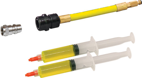 SOLO-SHOT™ SINGLE-USE SYRINGE UNIVERSAL A/C LEAK DETECTION KIT (CLAMSHELL PACKAGE)
