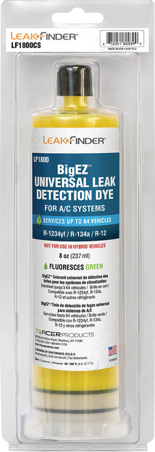 PG20 - BIGEZ™ 8 OZ. UNIVERSAL MULTI-DOSE A/C DYE CARTRIDGE, COMPATIBLE WITH R-12, R-134A, R-1234YF
