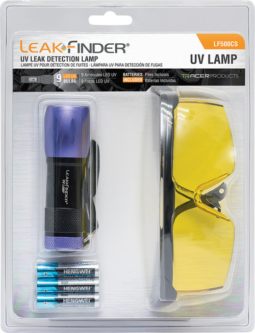 PG19 - FUITFINDER® LAMPE DE DÉTECTION DE FUITE UV AVEC LUNETTES UV