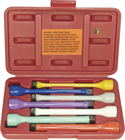 PG336 - 7-PC 1/2IN DR. TORQUE EXTENSION SET (1400: BB, C, E, F, I, K