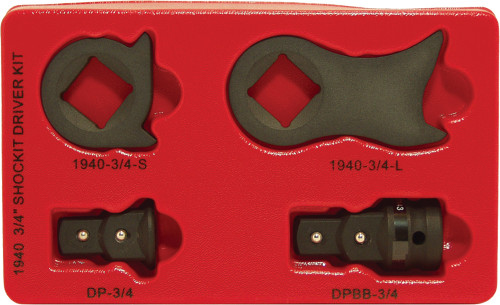 PG173 - TROUSSE DE TOURNEUR KENTUCKY KICKER SHOCKIT 3/4", APPLIQUE LES VIBRATIONS ET LE COUPLE D'UN MARTEAU PNEUMATIQUE AUX DOUILLES À IMPACT
