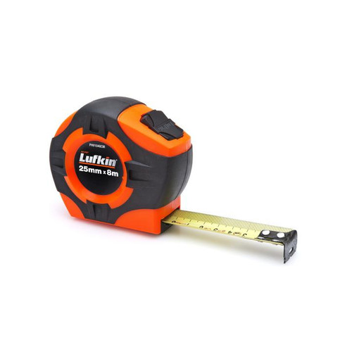 TAPE,25MMX8M,HI-VIZ ORANGE