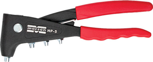 PG307 - OUTIL À RIVETS MANUEL HP-5 AVEC POINTE DE NEZ, NEZ DE 3/32 », 1/8 », 5/32 », 3/16 »