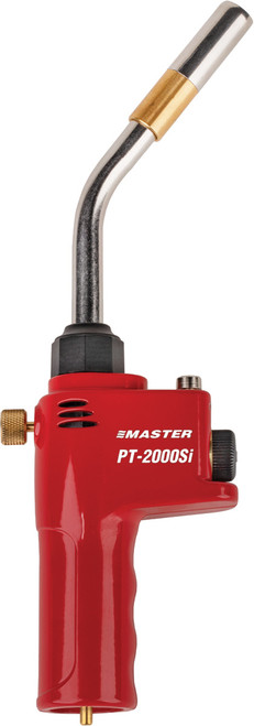 PG325 - HEAVY DUTY TORCH HEAD W/PUSH BUTTON IGNITION, FOR USE W/ PROPANE (3600°F) OR MAPP (3730°F) GAS CYLINDERS