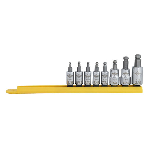 8 PC SAE BALL HEX SOCKET BIT
