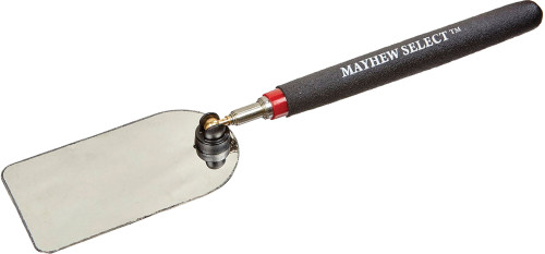 PG67 - MIROIR TÉLESCOPIQUE D’INSPECTION DE 6-3/4 »-28-1/2 » AVEC MIROIR EN ACIER POLI DE 3-3/4 » X 2 »