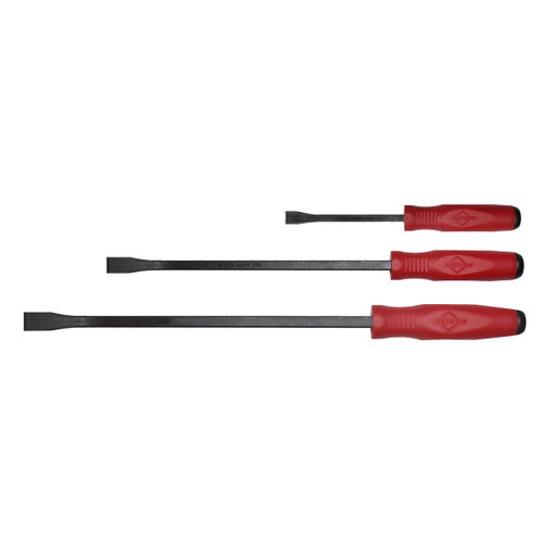 3 Pc Incurvé Capped Pry Bar Set (8C, 13C, 17C)