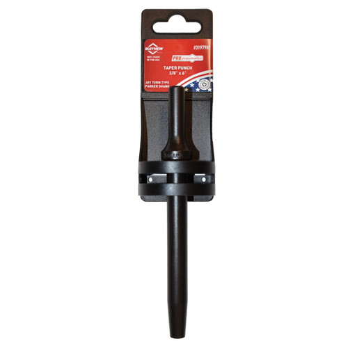 Pneumatic Taper Punch 3/8" Dia Point x 6", Hang Tag