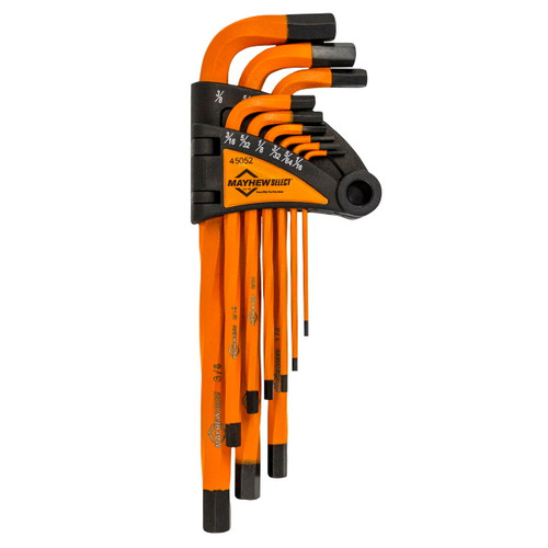MayhewSelect™ 9 PC SAE Twisted Hex Key Set, Carded