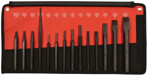 PG211 - 14 PC PUNCH & CHISEL SET (INCH)