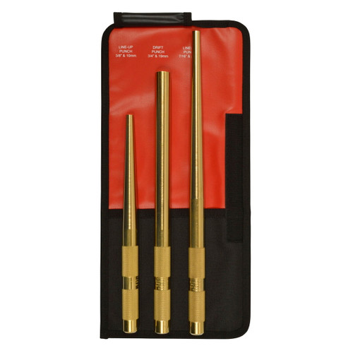 3 PC Brass X-Long Punch Set
