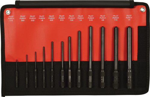 PG211 - 12 PC ROLL PIN OR PILOT PUNCH (INCH)