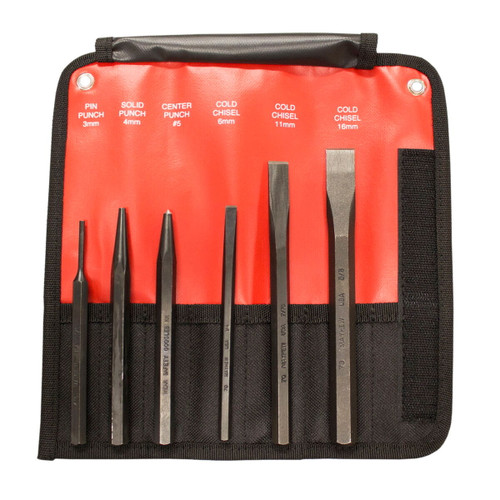 6 PC Metric Punch and Chisel Set