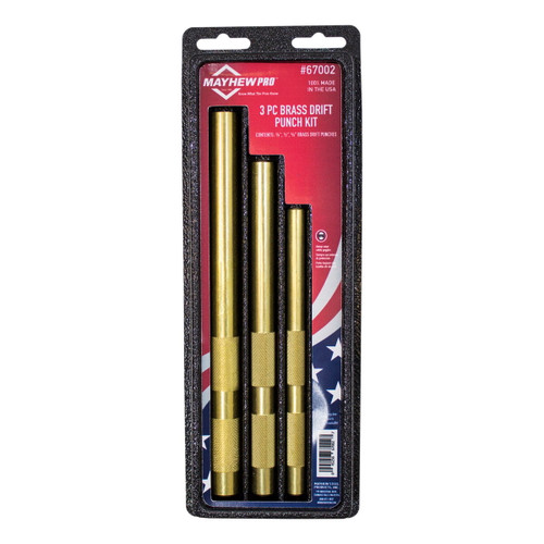 3 PC Brass Drift Punch Set