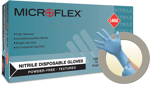 SÉRIE DE SÉCURITÉ NITRILE N20,SU INDL. GRD. NIT.,TXT COMPLET, BD BRASSARD, PF. BL,SZ M