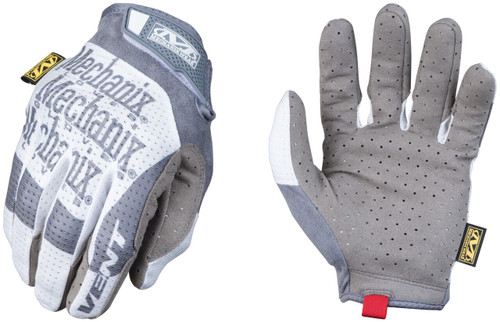Specialty Vent Gloves (Large, White/Black)