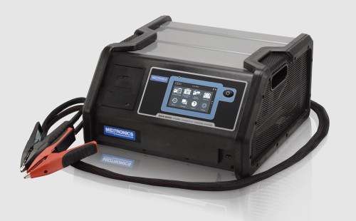 Diagnostic Charging System
-  Conductance Profiling and Dynamic Charge Acceptance
-  Manual Charge Mode
-  Jump Start Mode
-  Reflash Mode
Includes: 
-  Integrated Printer
-  Cart
(Ships in Three Boxes) Diagnostic Charging System
-  Conductance Profiling and Dynamic Charge Acceptance
-  Manual Charge Mode
-  Jump Start Mode
-  Reflash Mode
Includes: 
-  Integrated Printer
-  Cart
(Ships in Three Boxes)