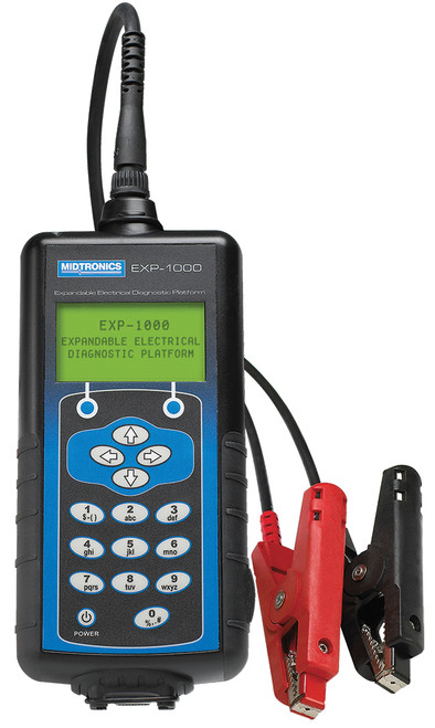 Heavy Duty Digital Battery/Electrical System Analyzer
-  Conductance
-  Pack Testing for Fleet Applications
-  6 & 12V
-  10' Cables w/Large Plastic Clamps (A139)
-  Case