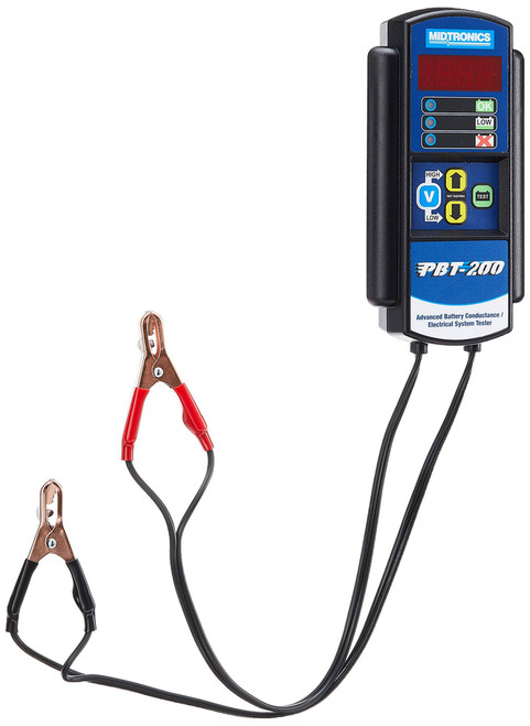 Battery/Electrical System Tester
-  Conductance
-  12V
-  200-850 CCA
-  18" Cables w/Standard Metal Clamps
