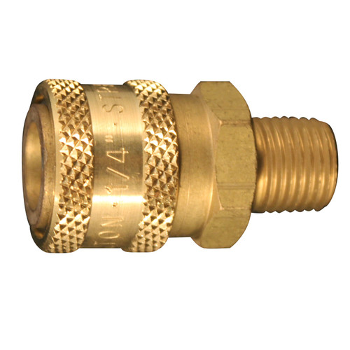 1/4" Mâle Straight Thru Coupler