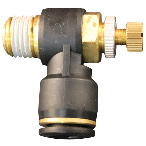 Flow Contr Out, Tube 1/4" OD, 1/8" NPT