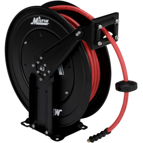 Bobine de tuyau à double bras de 50 pi par 3/8 po