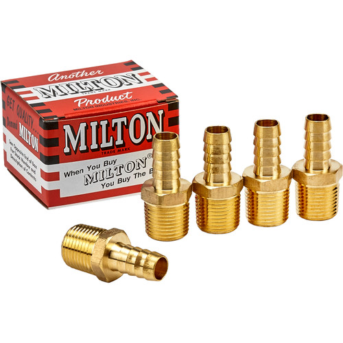 1/2" M. End, 1/2" ID Hose - 604-1BK