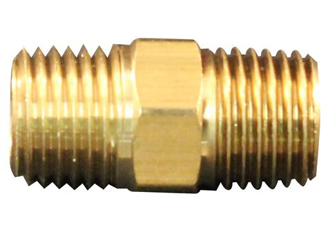 M. Hex Nipple, 3/8 » x 1/2 » NPT