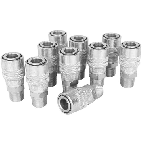 3/8" Steel M-Style Coupler, Male - 719ST