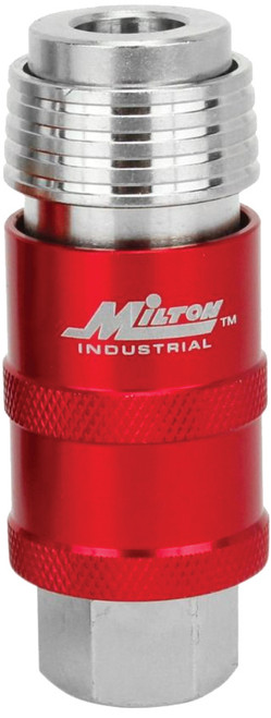 PG91 - 5 IN ONE™ FEMALE UNIVERSAL SAFETY EXHAUST QUICK-CONNECT INDUSTRIAL COUPLER, 1/4" NPT