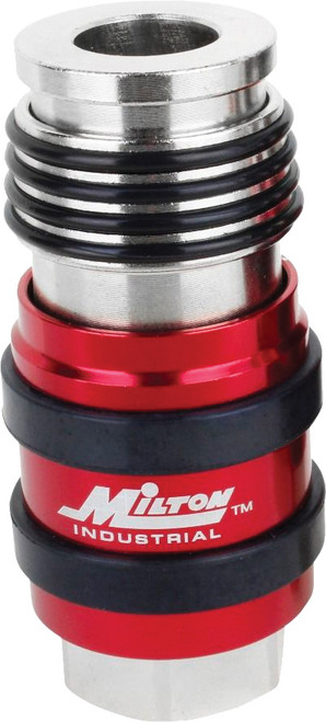 PG101 - 2 IN ONE™ UNIVERSAL SAFETY EXHAUST INDUSTRIAL COUPLER, 3/8" FNPT X 3/8" BODY FLOW (ACCEPTS STYLES: H, P)