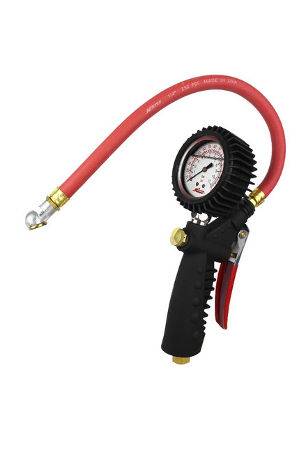 Analog Inflator Gauge with Ball Foot Air Chuck