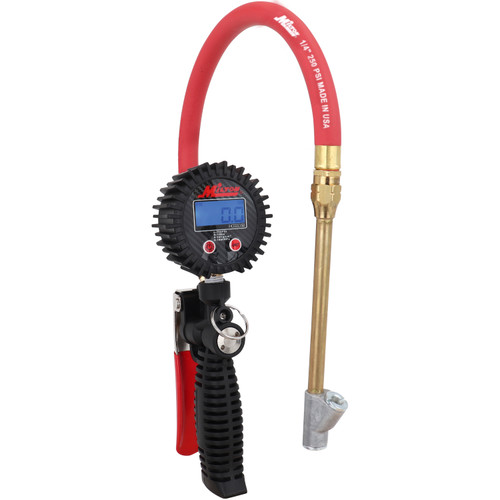 Digital Inflator Gauge with Straight Foot Head Chuck