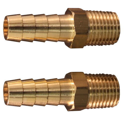 1/4" M. End, 3/8" ID Hose, 2/cd
