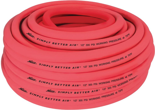 TUYAU D’AIR EN VRAC EN CAOUTCHOUC ULTRA LÉGER DE 1/2 " X 100' (SANS EXTRÉMITÉS)