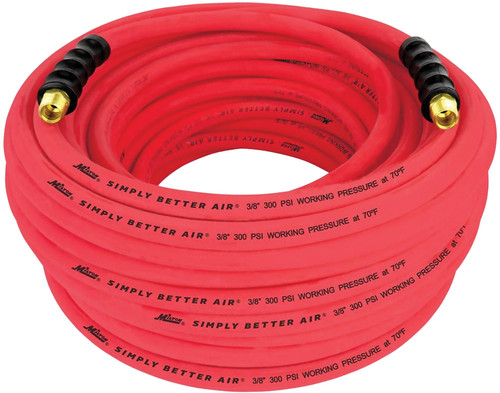 PG106 - Tuyau d'air en caoutchouc ultraléger 3/8" x 100' avec extrémités NPT 3/8"
