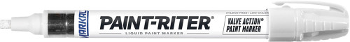 PG293 - PAINT-RITER® VALVE ACTION® LIQUID PAINT MARKER, WHITE